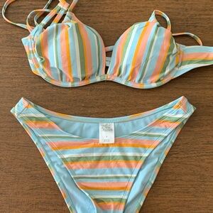 Striped Bikini Set-Target